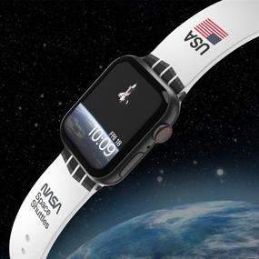 img 2 attached to 🚀 NASA Officially Licensed Space Shuttle Smartwatch Band for Apple Watch (not Included) – Fits 38mm, 40mm, 42mm, and 44mm