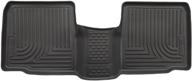 🚙 husky liners 14761 weatherbeater 2nd seat floor mat for 2015-19 ford explorer - black logo