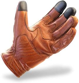 img 2 attached to 🧤 Indie Ridge Golden Glove: Large Leather Motorcycle Gloves with Phone Touchscreen & Knuckle Protection