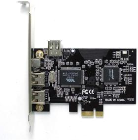 img 3 attached to 🔥 Карта ELIATER PCIe Firewire для Windows 10, контроллер IEEE 1394 PCI Express 4 порта (3x 6 Pin и 1x 4 Pin), адаптер Firewire 800 1394a для Windows 7, 8, Mac OS - включает низкопрофильную пластину и кабель.