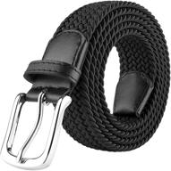 👖 stylish & functional: jukmo elastic braided stretch medium men's belt accessories logo