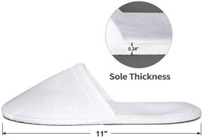 img 3 attached to Одноразовые тапочки для женщин - 5 пар, идеально подходят для гостей.