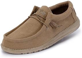 img 1 attached to 👞 Stylish and Lightweight Men's Shoes: Hey Dude Chambray Loafers & Slip-Ons for Maximum Comfort