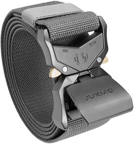 img 4 attached to JUKMO Tactical Heavy Duty Quick Release Men's Belts - Military Inspired Accessories