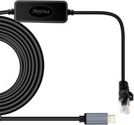 moyina usb c to rj45 gigabit ethernet cable: fast and reliable internet for macbook thunderbolt 3/type-c, windows, chromebook, surface pro, linux, android logo