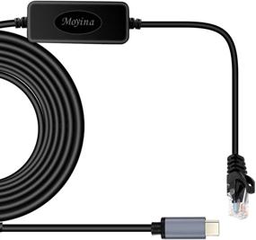 img 4 attached to Moyina USB C to RJ45 Gigabit Ethernet Cable: Fast and Reliable Internet for MacBook Thunderbolt 3/Type-C, Windows, Chromebook, Surface Pro, Linux, Android