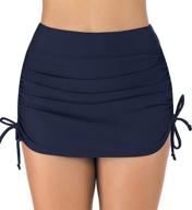 👙 micosuza women's waisted skirted tankini: fashionable swimwear for stylish women logo