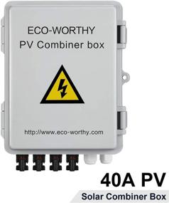 img 3 attached to ⚡️ ECO-WORTHY 4 String PV Combiner Box: Lightning Arreste, 10A Fuse & Circuit Breakers for Solar Panel System