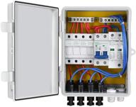 ⚡️ eco-worthy 4 string pv combiner box: lightning arreste, 10a fuse & circuit breakers for solar panel system logo