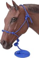 🔒 durable tough 1 poly rope halter with knots & 14ft lead: premium quality for long-lasting performance logo