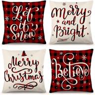 ygeomer christmas farmhouse buffalo decorations bedding for decorative pillows, inserts & covers logo