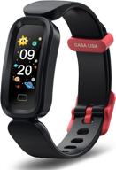 kids fitness tracker watch for girls and boys - activity tracker for kids with pedometer, heart rate monitor, sleep tracker, alarm clock - ip68 waterproof - perfect gift for teens логотип