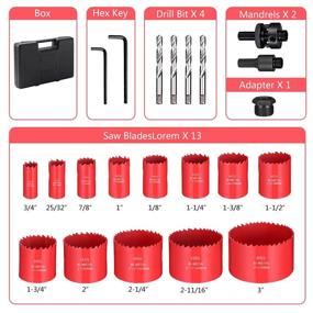 img 3 attached to Bi Metal 23 Piece Mandrels Galvanized Plasterboard