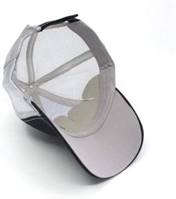 img 2 attached to Classic Two-Tone Cotton Twill Mesh Trucker Baseball Cap with Vintage Year Design