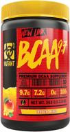 mutant bcaa 9.7 supplement: micronized bcaa powder with 🥭 amino energy support stack - tropical mango flavor - 348g logo
