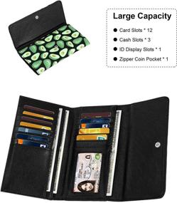 img 1 attached to 👜 HUA ANGEL Tri-Fold Ultra Thin Wallets: Stylish Handbags & Wallets for Women