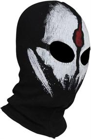 img 1 attached to Ghost Mask Balaclava Skull Hood with Innturt Fabric