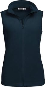 img 4 attached to 🎽 Women's Outdoor Ventures Fleece Vest: Lightweight Zip-Up Running Vest with Pockets