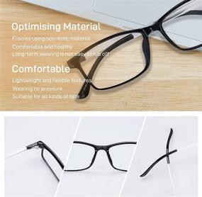 img 2 attached to 👓 TR90 Lightweight Blue Light Blocking Reading Glasses: Anti Glare Scratch Readers for Men and Women, Perfect Computer Glasses