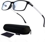 👓 tr90 lightweight blue light blocking reading glasses: anti glare scratch readers for men and women, perfect computer glasses logo