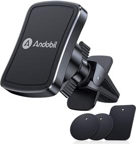 img 4 attached to 🚗 Andobil Car Phone Magnetic Mount with 6 N52 Strong Magnets - Magnetic Vent Phone Holder for Car, Universal Cell Phone Holder Compatible with iPhone 12 Mini/12 Pro/11/11 Pro Max, Samsung S20/S10, and More