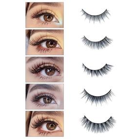 img 3 attached to Eyelashes Natural Styles Multipack Resuable