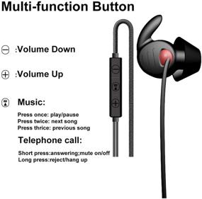 img 2 attached to Sleep Earphones with Noise Reduction - Ultra Soft & Comfortable Earplugs for Insomnia, Side Sleepers, Air Travel, Meditation, Yoga, Relaxation, Rest - Includes Mic for Improved Experience