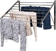 🧺 space-saving stainless steel laundry rack & organizer with 6.5 yards drying capacity - brightmaison wall mount clothes drying rack логотип