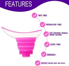 img 1 attached to Goderewild Portable Female Male Urinal Bag: Innovative Pee Funnel for Men and Women, Silicone Reusable Cup for Car, Travel, Outdoor, Hiking, Camping