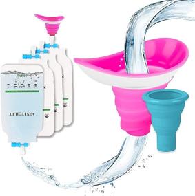 img 4 attached to Goderewild Portable Female Male Urinal Bag: Innovative Pee Funnel for Men and Women, Silicone Reusable Cup for Car, Travel, Outdoor, Hiking, Camping