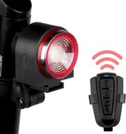 🚲 tfj smart bike tail light: anti-theft rear bicycle brake light | usb rechargeable & waterproof | high lumen daytime strobe w/ auto red led flash logo