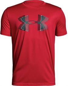 img 4 attached to 👕 Футболка с ярким логотипом Under Armour для активных мальчиков высокой производительности