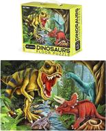 giant jigsaw puzzle dinosaur pieces logo