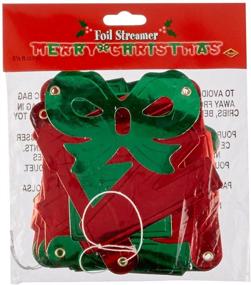 img 2 attached to Beistle 1-Pack Merry Christmas Foil Streamer for Party Decorations, 4-1/4-Inch by 5-Feet 6-Inch