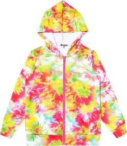 img 4 attached to Adorable Girls Unicorn Zip Up Hoodie Jacket with Pockets - A Comfy Sweatshirt for Every Adventure!