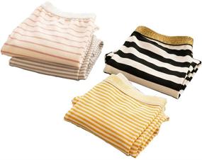 img 3 attached to Toddler 4 Pack Leggings Stretchy Stripe