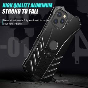 img 2 attached to HikerClub IPhone 11 Pro Metal Case - Bat Shape Aluminum Military Grade Full Body Protective Cover Armor Bumper Heavy Duty Shockproof Case With Bat Kickstand (IPhone 11 Pro 5