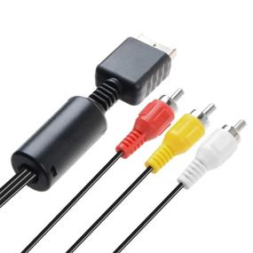 img 3 attached to 🎮 TENINYU 6FT RCA Cable - Game Console AV Cable for PS1 PS2 PS3 Playstation - Improved Component Accessories Connection