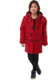 img 3 attached to 🧥 Burgundy Boys' Clothing: Kids Classic Duffle Toggle Jackets & Coats