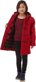 img 2 attached to 🧥 Burgundy Boys' Clothing: Kids Classic Duffle Toggle Jackets & Coats