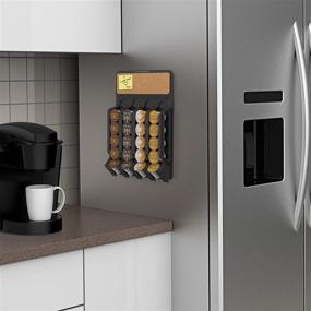 img 4 attached to Conveniently Organize Your Coffee Pods with the Mind Reader Wall-Mount Holder Dispenser in Black