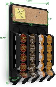 img 2 attached to Conveniently Organize Your Coffee Pods with the Mind Reader Wall-Mount Holder Dispenser in Black