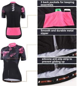 img 2 attached to 🚴 ZEROBIKE Women's Short Sleeve Cycling Jersey: Quick-Dry Breathable Mountain Clothing for Biking