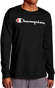 img 1 attached to Champion Classic Jersey Long Sleeve Script Sports & Fitness