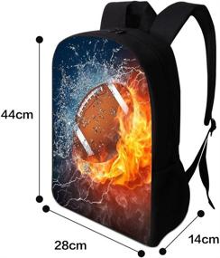 img 3 attached to Childrens Package Polyester Combustion Football Backpacks in Kids' Backpacks