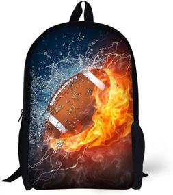 img 4 attached to Childrens Package Polyester Combustion Football Backpacks in Kids' Backpacks