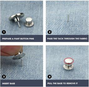 img 3 attached to Upgrade Your Denim Game with 8 Pcs Jean Button Pins Tiktok!