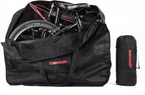 img 3 attached to 🚲 Bike Travel Bag Case Box - Thick Bicycle Folding Carry Bag Pouch, Bike Transport Case for Air Travel by HUNTVP