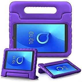 img 1 attached to 📱 Golden Sheeps Kid-Friendly Case for Walmart Onn Pro 10.1" Android Tablet - Shockproof Cover with Convertible Handle Stand (Purple) - 2020 Release (Model: 100003562)