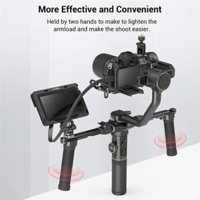 img 3 attached to 🎥 SmallRig Dual Handgrip for ZHIYUN Crane 2S - Enhanced Handheld Stabilizer (Model 3004)